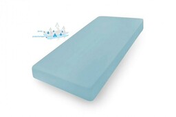 Babymatex Prześcieradło nieprzemakalne 60x120 24 niebieskie jersey