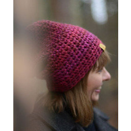 Pakamera CRAZYCOLOR czapka handmade fuksja