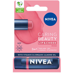 Nivea Caring Beauty pielęgnująca pomadka do ust 3w1