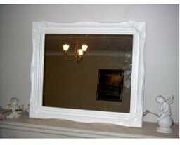 Duże 5 cm białe shabby chic antyczne styl