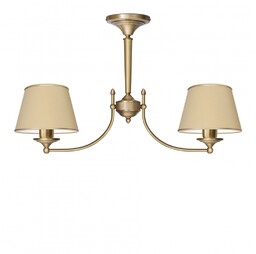 Lampa mosiężna z dwoma abażurami YA-S2AK