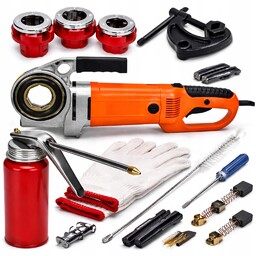 Gwintownica Elektryczna Do Rur 2400W Narzynki 1/2", 3/4",