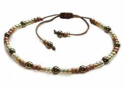 Delikatna sznurkowa bransoletka z koralikami Toho 8394