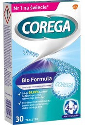 COREGA Tabletki do czyszczenia protez Bio Formuła (30