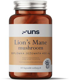 UNS Lion''s Mane Mushroom Soplówka Jeżowata 400mg 60vegcaps