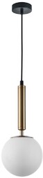 Skandynawska LAMPA wisząca RAVENA PND-2324-1 GD+OPA Italux loftowy