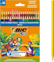BIC 525788 kredki drewniane, wielokolorowe, 0,37, 36