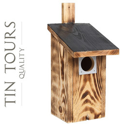 OPALANA BUDKA LĘGOWA DLA SZPAKA 13/15x11,5/17x29/35 cm