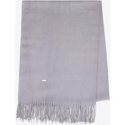 Szalik damski z frędzlami jednolity szary