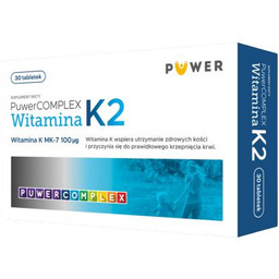 PuwerComplex Witamina K2, 30 tabletek
