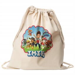 Plecak bawełniany Z Imieniem Psi Patrol Dla Dzieci