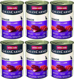 ANIMONDA GranCarno Senior smak: Wołowina i jagnięcina 6x400g