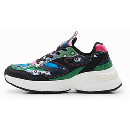 Sneakersy runner geometryczne motywy