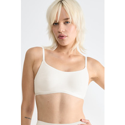 Miękki biustonosz organic GO Daily Cotton TOP kremowy.