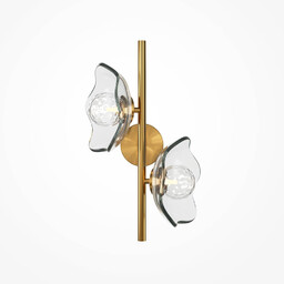 Maytoni Lampa ścienna do salonu Miracle MOD207WL-02BS szklana