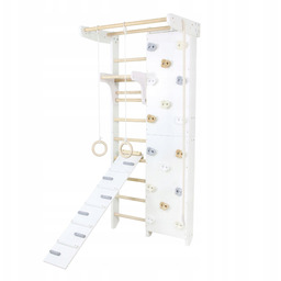 drabinka gimnastyczna Kombik 2 biały-drewno