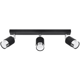 Sollux 3-punktowa lampa sufitowa SL.1066 do kuchni czarna