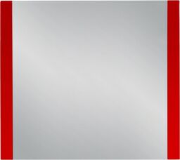 Lustro łazienkowe czerwone 90x80cm FOKUS