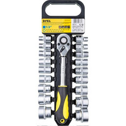 Klucz nasadowy z grzechotką 1/2'' 8,0-32 mm komplet