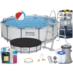 Basen Bestway 366x100 Ogrodowy Stelażowy 56418 13w1