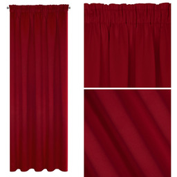 Zasłona Blackout Logan Taśma 140 x 270 Czerwony