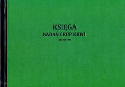 Księga badań grup krwi [Mz/Sk-29]