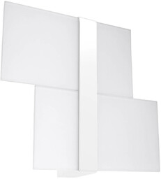 Sollux Biała lampa ścienna SL.1044 szklana lampa