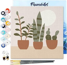 Figured''Art Mini malowanie według numeru dla dorosłych 20x20cm