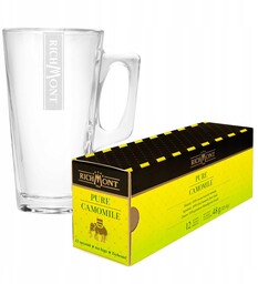 Herbata Richmont Pure Camomile 12 saszetek + SZKLANKA