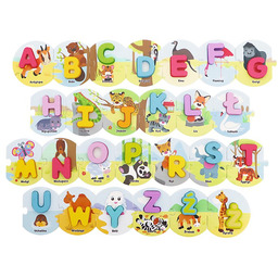 Trefl, Zabawka drewniana - Alfabetyczna układanka PL, 61707