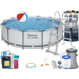 Basen Bestway 366x100 Ogrodowy Stelażowy 56418 12w1