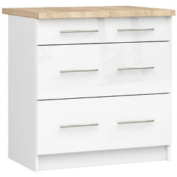 Edinos Dolna szafka kuchenna w kolorze biały połysk