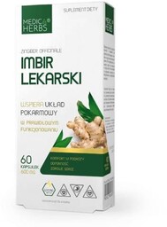 MEDICA HERBS Imbir lekarski 600 mg, 60 kaps.
