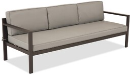 Trzyosobowa sofa ogrodowa Porto Garden Point brązowa