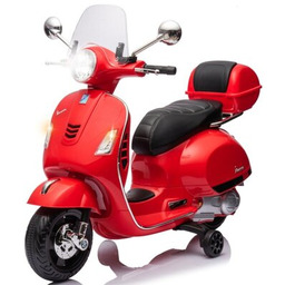 MILLY MALLY Motorek elektryczny Vespa GTS Super Czerwony