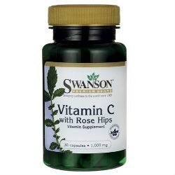 Swanson Witamina C1000 + dzika róża 30 kaps