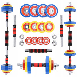 Hantle Chromowane Regulowane 2x10kg Zestaw Hantli W Walizce
