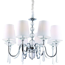 Salonowa lampa wisząca CHARLOTTE P0110 Maxlight metal tkanina