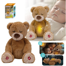 Szumiący Miś Pluszak 5w1 Przytulanka Oddychająca USYPIANKA Czujnik