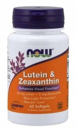 NOW FOODS Luteina 25 mg i Zeaksantyna 5
