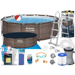 Basen Bestway 366x100 Ogrodowy Stelażowy 56709 15w1