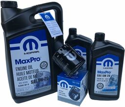 Olej MOPAR MaxPro 5W20 oraz oryginalny filtr RAM