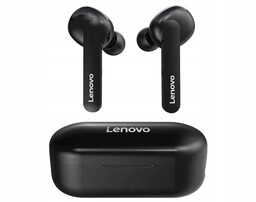 Słuchawki bezprzewodowe dokanałowe Lenovo HT28 czarne IPX4 Bluetooth