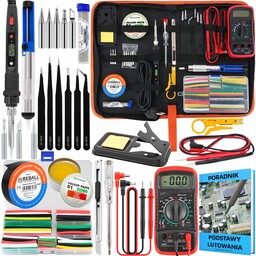 Lutownica Precyzyjna 80W -super- Multimetr Poradnik Pasta Cyna