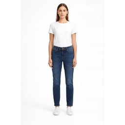 GUESS DŻINSY DAMSKIE MOM JEANS ŚREDNI STAN NIEBIESKIE