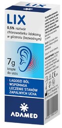 Lix krople do uszu o działaniu przeciwbólowym