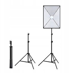 Puluz Lampa Studyjna Softbox Dyfuzor Statyw Żarówka Led