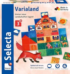 Selecta 63021 Varialand, loteryjka obrazkowa z drewna