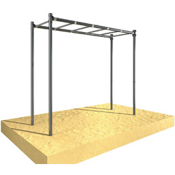 Drążek ogrodowy drabinka gimnastyczna pozioma OCYNK Street workout