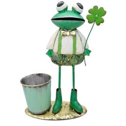 Figurka metalowa żaba 42 cm